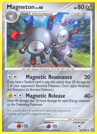 Magneton (42) 42/100 - Stormfront Reverse Holofoil - Poke-Collect