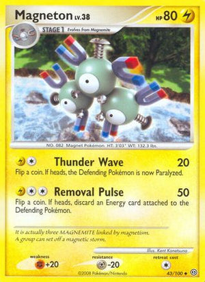 Magneton 43/100 - Stormfront Reverse Holofoil - Poke-Collect