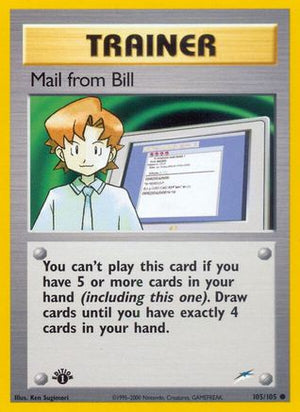Mail from Bill 105/105 - Neo Destiny 1st Edition - Poke-Collect