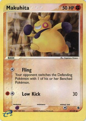 Makuhita - 57/109 57/109 - Ruby and Sapphire Reverse Holofoil - Poke-Collect