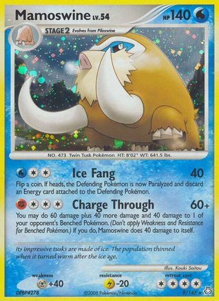 Mamoswine 9/146 - Legends Awakened Reverse Holofoil - Poke-Collect