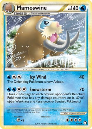 Mamoswine 5/102 - Triumphant Holofoil - Poke-Collect