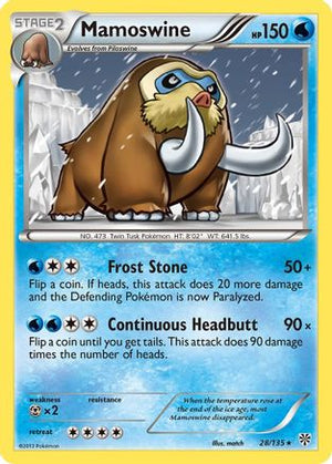 Mamoswine 28/135 - Plasma Storm Reverse Holofoil - Poke-Collect