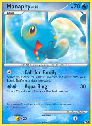 Manaphy 3/17 - POP Series 6 Holofoil - Poke-Collect