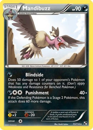 Mandibuzz 73/114 - Black & White - Poke-Collect