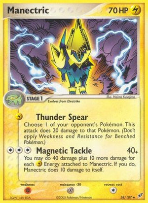 Manectric 38/107 - Deoxys Reverse Holofoil