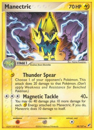 Manectric 38/107 - Deoxys Reverse Holofoil - Poke-Collect