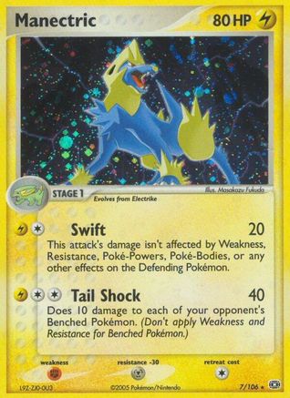 Manectric - 007/106 7/106 - Emerald Holofoil - Poke-Collect