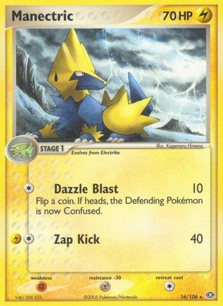 Manectric - 016/106 16/106 - Emerald Reverse Holofoil - Poke-Collect