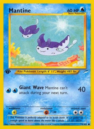 Mantine 74/105 - Neo Destiny Unlimited - Poke-Collect