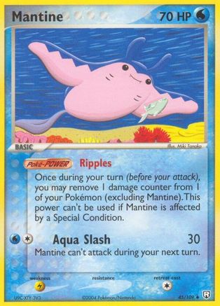 Mantine 45/109 - Team Rocket Returns Reverse Holofoil - Poke-Collect