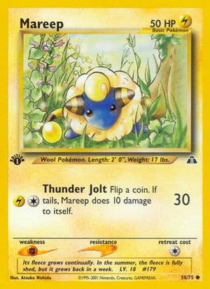 Mareep 58/75 - Neo Discovery 1st Edition - Poke-Collect