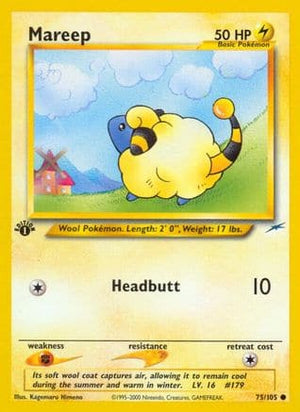 Mareep 75/105 - Neo Destiny 1st Edition - Poke-Collect