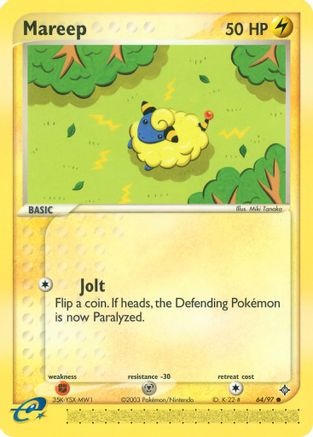 Mareep 64/97 - Dragon Reverse Holofoil - Poke-Collect