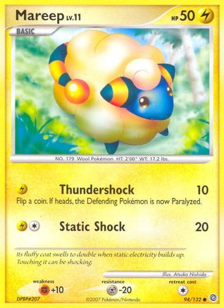 Mareep 94/132 - Secret Wonders - Poke-Collect