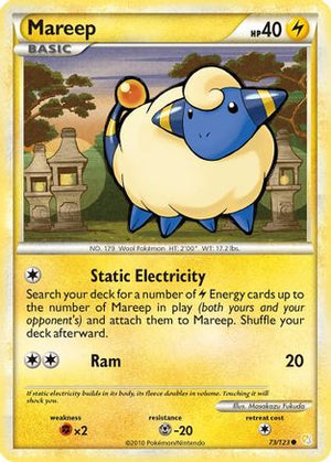 Mareep 73/123 - HeartGold & SoulSilver Reverse Holofoil - Poke-Collect