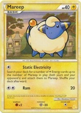 Mareep (#13) 13 - HGSS Trainer Kit Gyarados & Raichu - Poke-Collect