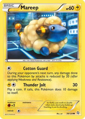 Mareep 38/124 - Dragons Exalted Reverse Holofoil - Poke-Collect
