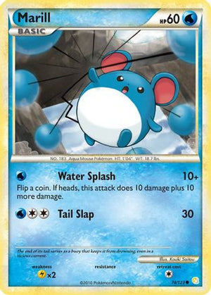Marill 74/123 - HeartGold & SoulSilver Reverse Holofoil - Poke-Collect