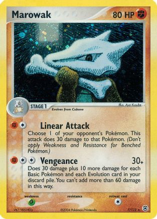 Marowak 7/112 - FireRed & LeafGreen Holofoil - Poke-Collect