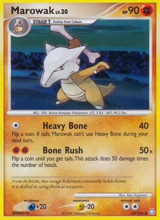 Marowak 63/146 - Legends Awakened Reverse Holofoil - Poke-Collect