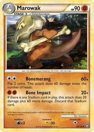 Marowak 44/102 - Triumphant Reverse Holofoil - Poke-Collect
