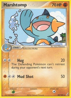Marshtomp 38/100 - Crystal Guardians Reverse Holofoil - Poke-Collect