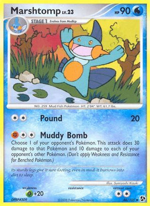 Marshtomp 46/106 - Great Encounters Reverse Holofoil - Poke-Collect
