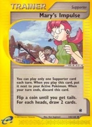 Mary's Impulse 142/165 - Expedition Reverse Holofoil - Poke-Collect