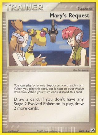 Mary's Request 86/115 - Unseen Forces Reverse Holofoil - Poke-Collect