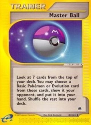 Master Ball 143/165 - Expedition Base Set Reverse Holofoil - Poke-Collect
