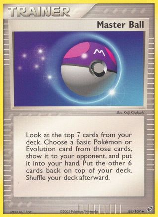 Master Ball 88/107 - Deoxys Reverse Holofoil - Poke-Collect