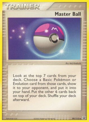 Master Ball 99/113 - Delta Species Reverse Holofoil - Poke-Collect