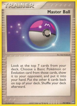 Master Ball 78/108 - Power Keepers - Poke-Collect