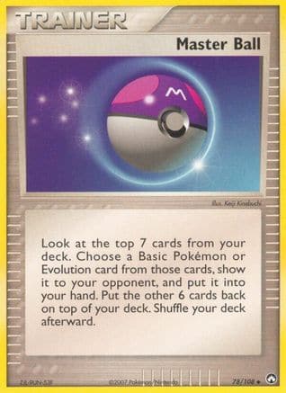 Master Ball 78/108 - Power Keepers Reverse Holofoil - Poke-Collect