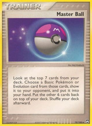 Master Ball 78/108 - Power Keepers Reverse Holofoil - Poke-Collect