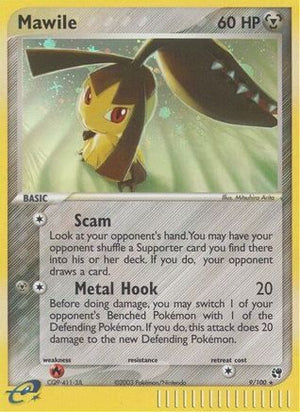 Mawile 9/100 - Sandstorm Holofoil