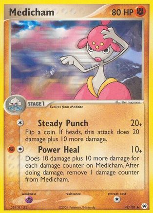 Medicham - 42/101 42/101 - Hidden Legends Reverse Holofoil - Poke-Collect