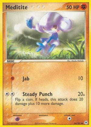 Meditite 66/101 - Hidden Legends Reverse Holofoil - Poke-Collect