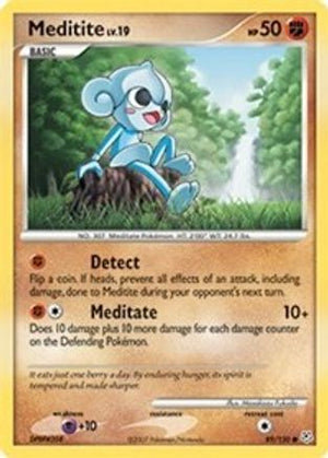 Meditite 89/130 - Diamond & Pearl Reverse Holofoil - Poke-Collect