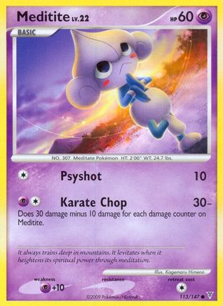 Meditite 113/147 - Supreme Victors - Poke-Collect