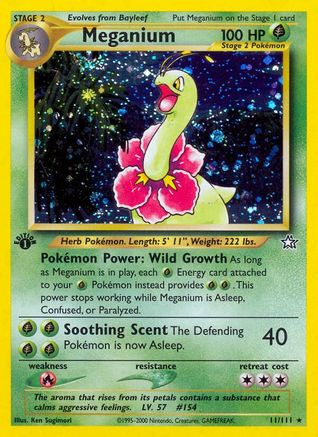 Meganium (11) 11/111 - Neo Genesis 1st Edition Holofoil - Poke-Collect