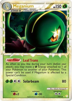 Meganium 109/123 - HeartGold & SoulSilver Holofoil - Poke-Collect