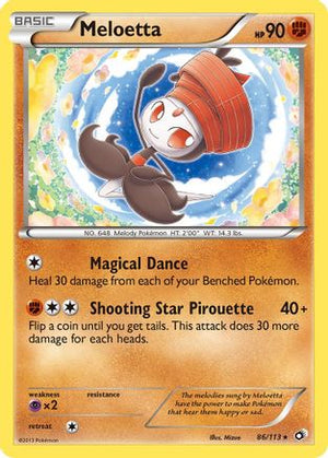 Meloetta 86/113 - Legendary Treasures Reverse Holofoil - Poke-Collect