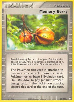 Memory Berry 80/100 - Crystal Guardians Reverse Holofoil - Poke-Collect