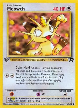 Meowth 62/82 - Team Rocket Unlimited - Poke-Collect