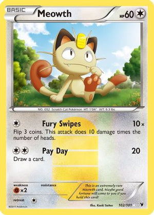 Meowth 102/101 - Noble Victories Holofoil - Poke-Collect