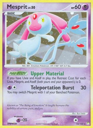 Mesprit 14/123 - Mysterious Treasures Reverse Holofoil - Poke-Collect
