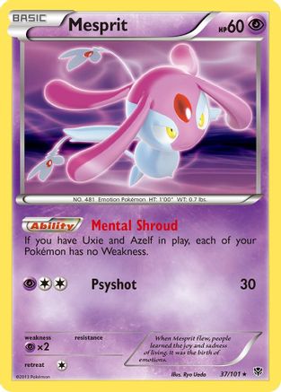 Mesprit 37/101 - Plasma Blast Holofoil - Poke-Collect