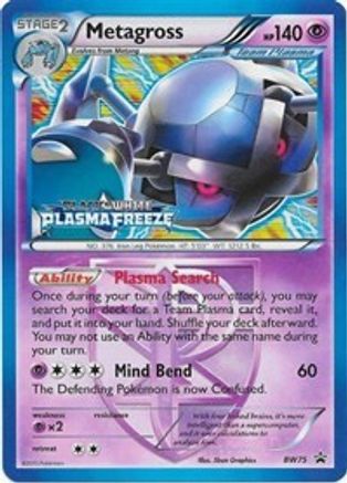 Metagross - BW75 (Team Plasma) (Prerelease) BW75/101 - Black and White Promos Holofoil - Poke-Collect